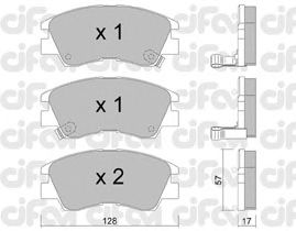 Тормозные колодки CIFAM 822-115-0