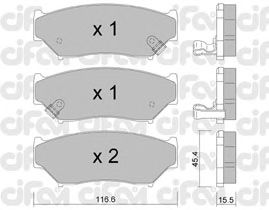 Тормозные колодки CIFAM 822-136-0