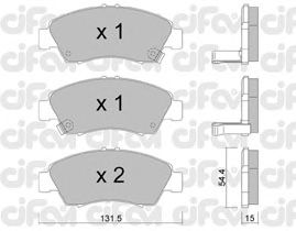 Тормозные колодки CIFAM 822-138-0