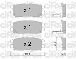 Тормозные колодки CIFAM 822-151-0