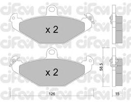 Тормозные колодки CIFAM 822-165-0