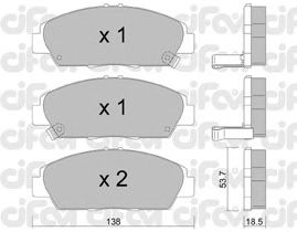 Тормозные колодки CIFAM 822-172-0