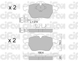 Тормозные колодки CIFAM 822-181-0