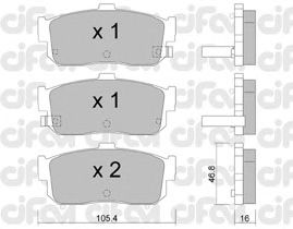 Гальмівні колодки CIFAM 822-193-1