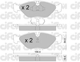 Тормозные колодки CIFAM 822-209-0