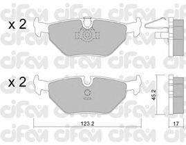 Тормозные колодки CIFAM 822-210-0