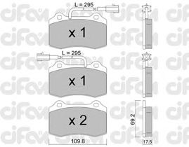 Тормозные колодки CIFAM 822-251-0