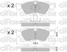 Тормозные колодки CIFAM 822-311-0
