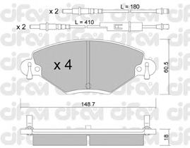 Тормозные колодки CIFAM 822-331-0