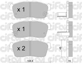 Тормозные колодки CIFAM 822-415-0