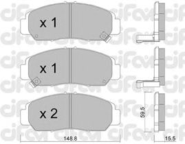 Тормозные колодки CIFAM 822-462-0