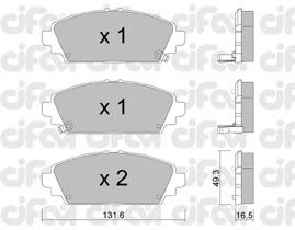 Тормозные колодки CIFAM 822-463-0