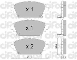 Тормозные колодки CIFAM 822-464-1