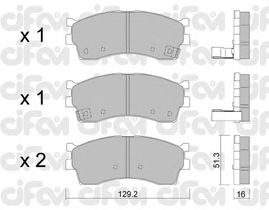 Тормозные колодки CIFAM 822-512-0