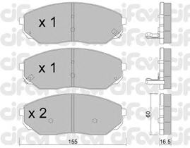 Тормозные колодки CIFAM 822-515-0