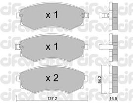 Тормозные колодки CIFAM 822-518-0