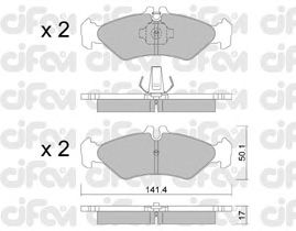 Тормозные колодки CIFAM 822-571-0