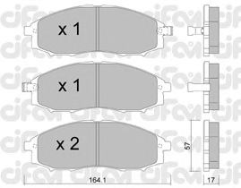 Тормозные колодки CIFAM 822-611-0