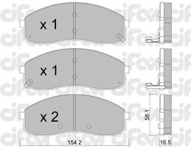 Гальмівні колодки CIFAM 822-631-0
