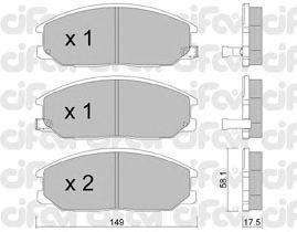 Тормозные колодки CIFAM 822-632-0