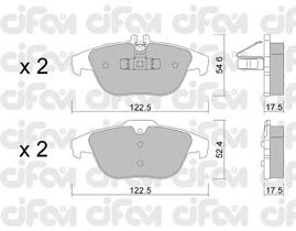 Тормозные колодки CIFAM 822-666-0