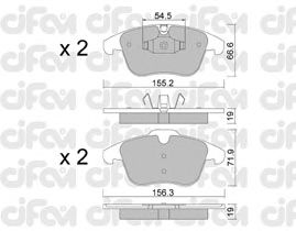 Тормозные колодки CIFAM 822-675-4