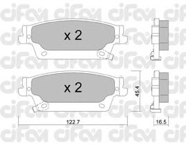 Тормозные колодки CIFAM 822-701-0