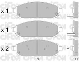 Тормозные колодки CIFAM 822-719-0