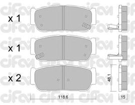 Тормозные колодки CIFAM 822-727-0