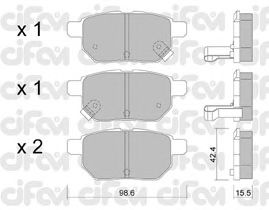 Тормозные колодки CIFAM 822-746-0