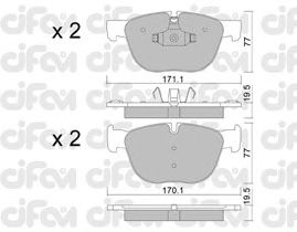 Тормозные колодки CIFAM 822-770-0