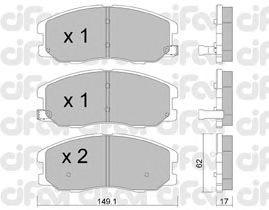 Тормозные колодки CIFAM 822-778-0