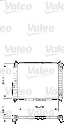 Радіатор, охолодження двигуна VALEO 735157
