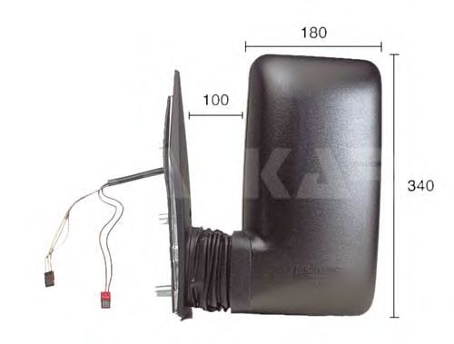Зеркало заднего вида ALKAR 9227977