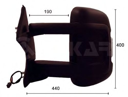 Зеркало заднего вида ALKAR 9263922