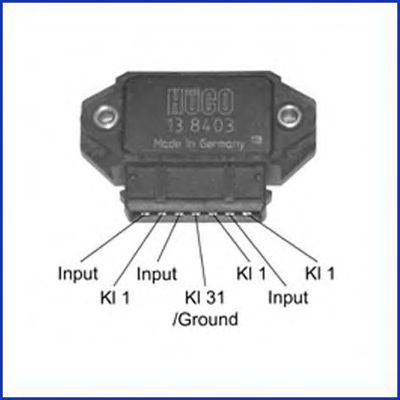 Коммутатор зажигания HUCO 138403