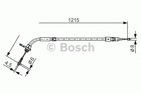 Трос ручника BOSCH 1 987 477 225