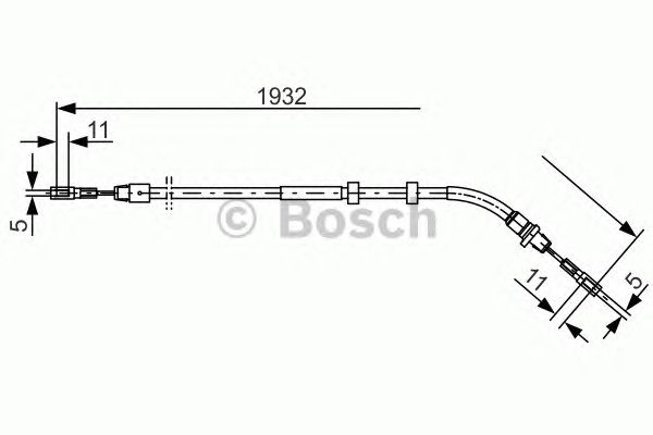 Трос ручника BOSCH 1 987 477 904