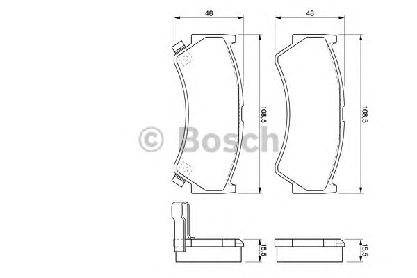 Гальмівні колодки BOSCH 0 986 424 732