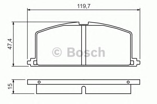 Тормозные колодки BOSCH 0 986 468 701