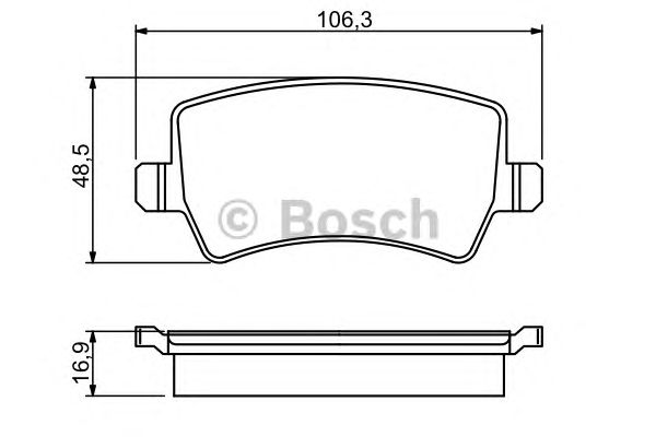 Тормозные колодки BOSCH 0 986 494 248