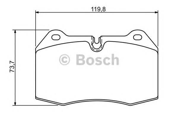 Тормозные колодки BOSCH 0 986 494 282