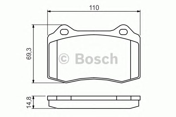 Тормозные колодки BOSCH 0 986 494 393
