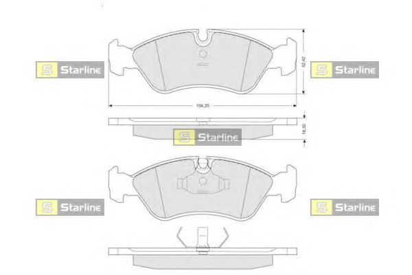 Тормозные колодки STARLINE BD S037