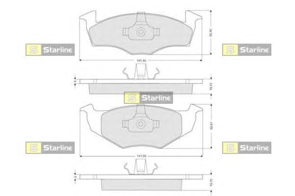 Тормозные колодки STARLINE BD S118