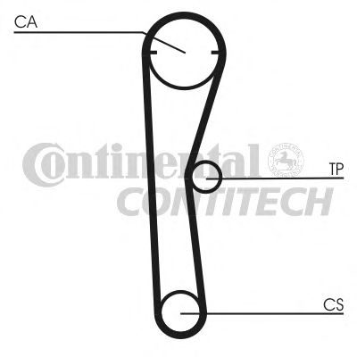 Комплект ременя ГРМ CONTITECH CT669K1