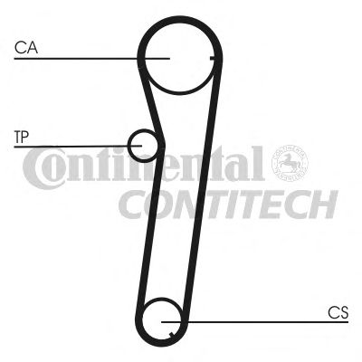 Комплект ремня ГРМ CONTITECH CT740K1