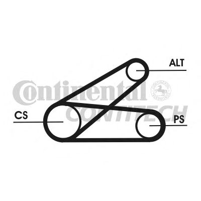 Комплект поликлинового ремня CONTITECH 6PK873 ELAST T1