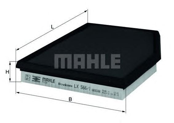 Воздушный фильтр KNECHT LX 566/1