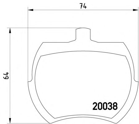 Тормозные колодки TEXTAR 2003801